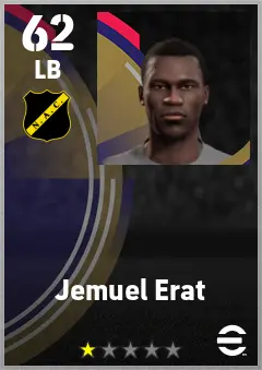 Jemuel Erat eFootball 2026 player card — 62 OVR LB