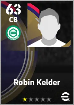 Robin Kelder eFootball 2026 player card — 63 OVR CB