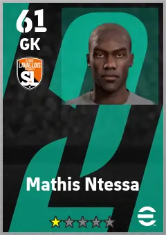 Mathis Ntessa eFootball 2026 player card — 61 OVR GK