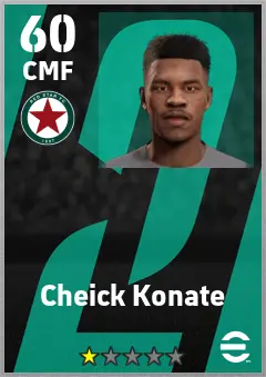 Cheick Konate eFootball 2026 player card — 60 OVR CMF