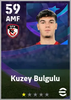 Kuzey Bulgulu eFootball 2026 player card — 59 OVR AMF