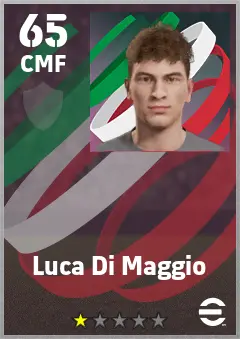Luca Di Maggio eFootball 2026 player card — 65 OVR CMF