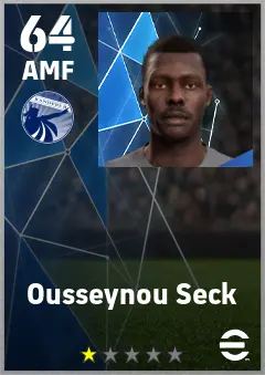 Ousseynou Seck eFootball 2026 player card — 64 OVR AMF