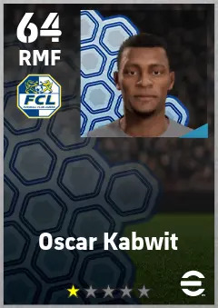 Oscar Kabwit eFootball 2026 player card — 64 OVR RMF