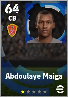 Abdoulaye Maiga eFootball 2026 player card — 64 OVR CB