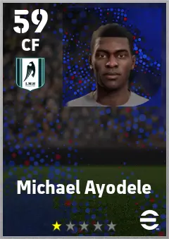 Michael Ayodele eFootball 2026 player card — 59 OVR CF