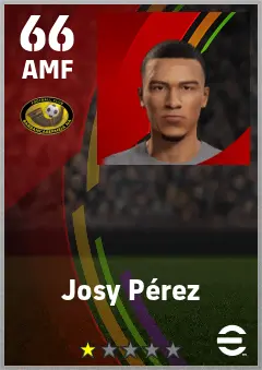 Josy Perez eFootball 2026 player card — 66 OVR AMF