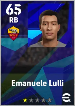 Emanuele Lulli eFootball 2026 player card — 65 OVR RB