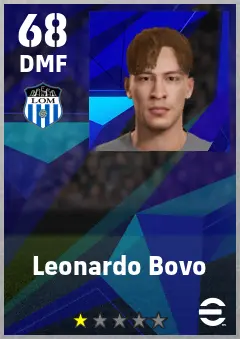 Leonardo Bovo eFootball 2026 player card — 68 OVR DMF