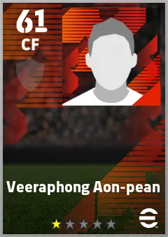 Veeraphong Aon-pean eFootball 2026 player card — 61 OVR CF