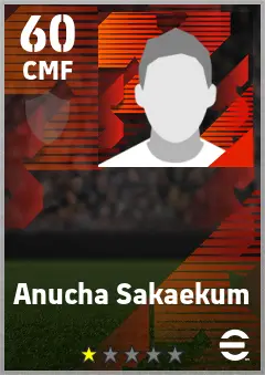 Anucha Sakaekum eFootball 2026 player card — 60 OVR CMF