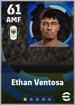 Ethan Ventosa eFootball 2026 player card — 61 OVR AMF