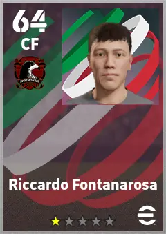 Riccardo Fontanarosa eFootball 2026 player card — 64 OVR CF