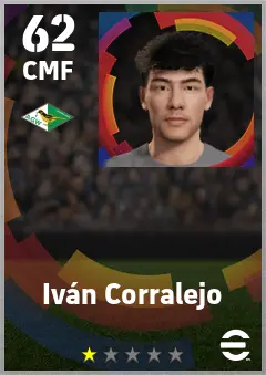 Ivan Corralejo eFootball 2026 player card — 62 OVR CMF