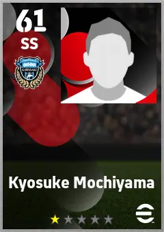 Kyosuke Mochiyama eFootball 2026 player card — 61 OVR SS