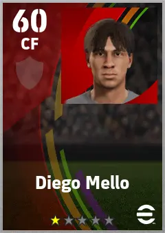 Diego Mello eFootball 2026 player card — 60 OVR CF