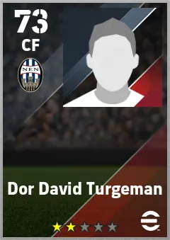 Dor David Turgeman eFootball 2026 player card — 73 OVR CF