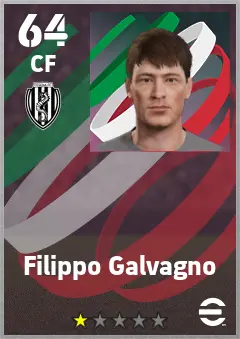 Filippo Galvagno eFootball 2026 player card — 64 OVR CF