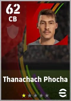 Thanachach Phocha eFootball 2026 player card — 62 OVR CB