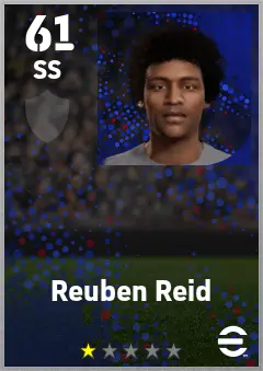 Reuben Reid eFootball 2026 player card — 61 OVR SS