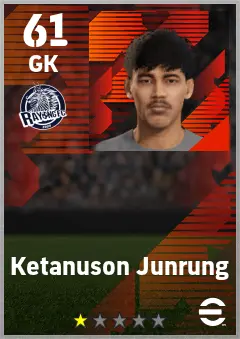 Ketanuson Junrung eFootball 2026 player card — 61 OVR GK