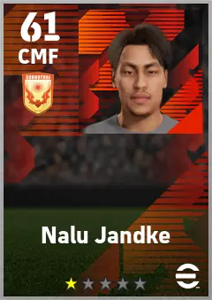 Nalu Jandke eFootball 2026 player card — 61 OVR CMF
