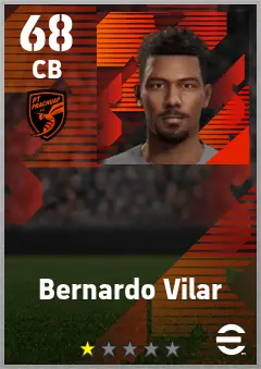 Bernardo Vilar eFootball 2026 player card — 68 OVR CB