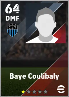 Baye Coulibaly eFootball 2026 player card — 64 OVR DMF