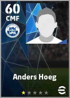 Anders Hoeg eFootball 2026 player card — 60 OVR CMF