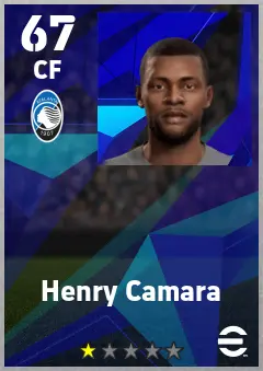 Henry Camara eFootball 2026 player card — 67 OVR CF
