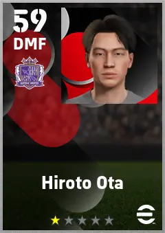 Hiroto Ota eFootball 2026 player card — 59 OVR DMF