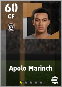 Apolo Marinch eFootball 2026 player card — 60 OVR CF