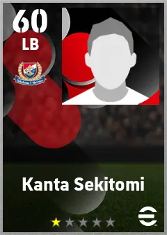 Kanta Sekitomi eFootball 2026 player card — 60 OVR LB