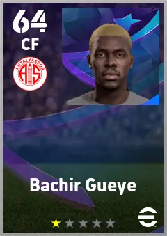 Bachir Gueye eFootball 2026 player card — 64 OVR CF