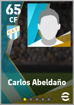 Carlos Abeldano eFootball 2026 player card — 65 OVR CF