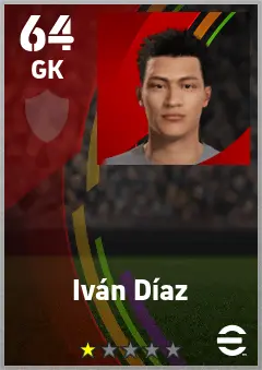 Ivan Diaz eFootball 2026 player card — 64 OVR GK