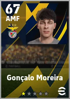 Goncalo Moreira eFootball 2026 player card — 67 OVR AMF