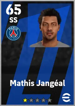 Mathis Jangeal eFootball 2026 player card — 65 OVR SS