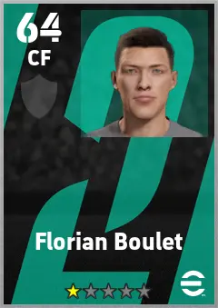 Florian Boulet eFootball 2026 player card — 64 OVR CF