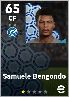 Samuele Bengondo eFootball 2026 player card — 65 OVR CF