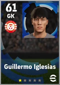 Guillermo Iglesias eFootball 2026 player card — 61 OVR GK