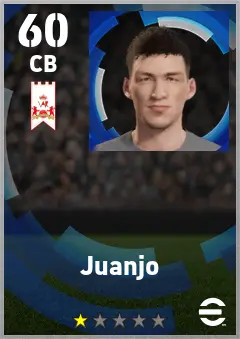 Juanjo eFootball 2026 player card — 60 OVR CB
