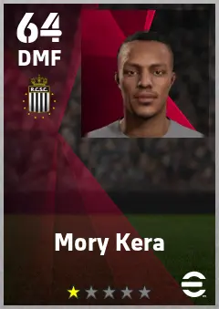Mory Kera eFootball 2026 player card — 64 OVR DMF