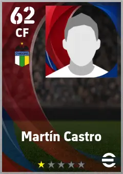 Martin Castro eFootball 2026 player card — 62 OVR CF