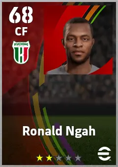 Ronald Ngah eFootball 2026 player card — 68 OVR CF