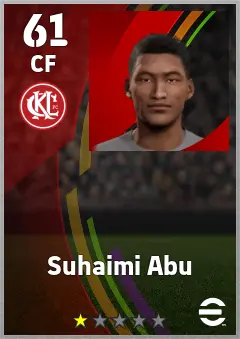 Suhaimi Abu eFootball 2026 player card — 61 OVR CF