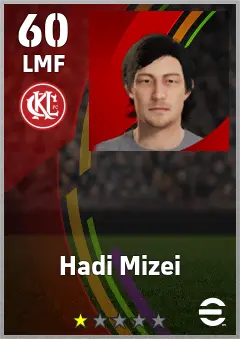 Hadi Mizei eFootball 2026 player card — 60 OVR LMF
