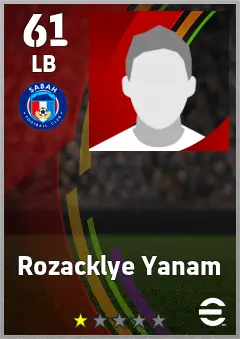 Rozacklye Yanam eFootball 2026 player card — 61 OVR LB