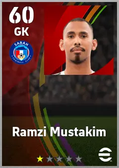 Ramzi Mustakim eFootball 2026 player card — 60 OVR GK