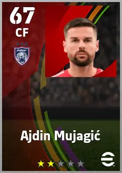 Ajdin Mujagic eFootball 2026 player card — 67 OVR CF